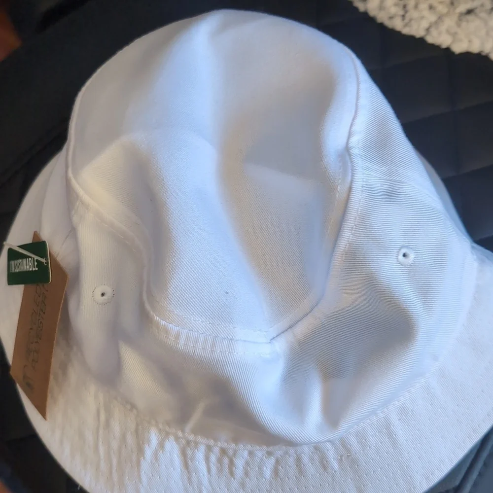 White Kids Hats let's Rise New With Tags - Picture 6 of 6